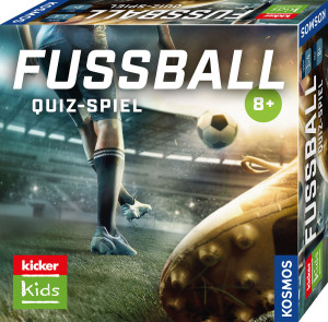 Kicker Kids - Fußball Quiz-Spiel Brettspiel ab 8 Jahren, für 1-4 Spieler