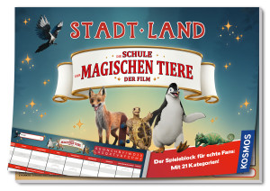 Stadt – Land – Die Schule der magischen Tiere Brettspiel ab 8 Jahren, für 1 Spieler