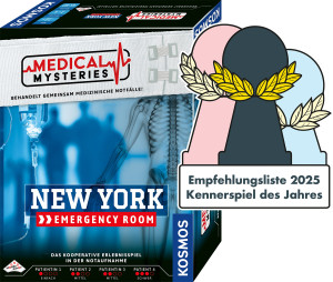 Medical Mysteries - New York Emergency Room Brettspiel ab 16 Jahren, für 1-4 Spieler