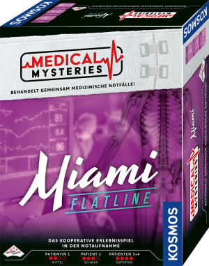 Medical Mysteries - Miami Flatline Brettspiel ab 16 Jahren, für 1-4 Spieler