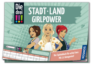 Die drei !!!: Stadt – Land – Girlpower Brettspiel ab 8 Jahren, für 2-2 Spieler