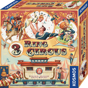 3 Ring Circus Brettspiel ab 12 Jahren, für 1-4 Spieler