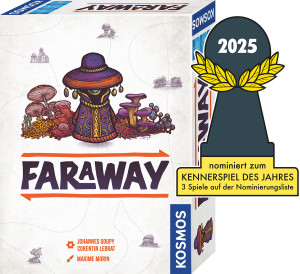 Faraway Brettspiel ab 10 Jahren, für 2-6 Spieler