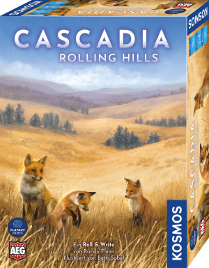 Cascadia Rolling Hills Brettspiel ab 10 Jahren, für 1-4 Spieler