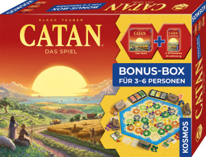 CATAN - Das Spiel - Bonus Box Brettspiel ab 10 Jahren, für 3-6 Spieler
