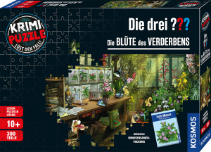 Krimi-Puzzle: Die drei ??? - Die Blüte des Verderbens Brettspiel ab 10 Jahren, für 1-2 Spieler