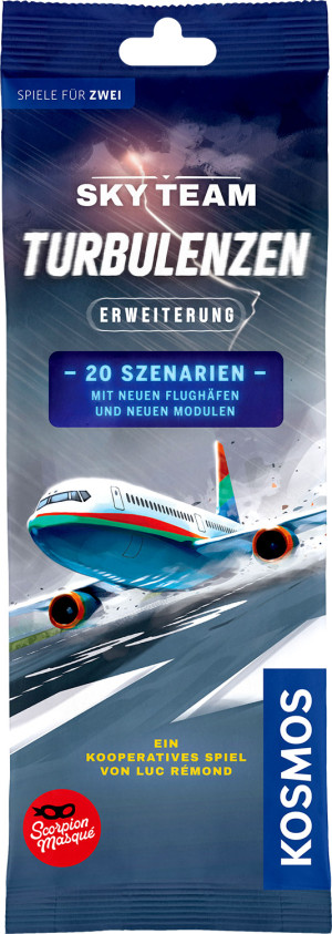Sky Team Erweiterung: Turbulenzen Brettspiel ab 10 Jahren, für 2-4 Spieler