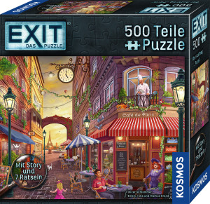 EXIT® - Das Puzzle: Der Auftrag \"Paris\"" Brettspiel ab 10 Jahren, für 1-4 Spieler"
