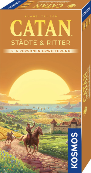 CATAN - Städte & Ritter - 5-6 Personen Erweiterung Brettspiel ab 12 Jahren, für 5-6 Spieler