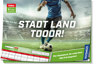 kicker Kids: Stadt - Land - Tooor! Brettspiel ab 8 Jahren, für 2-8 Spieler
