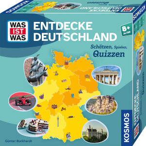 WAS IST WAS - Entdecke Deutschland Brettspiel ab 8 Jahren, für 2-4 Spieler