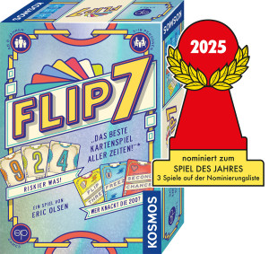 Flip 7 Brettspiel ab 8 Jahren, für 3-18 Spieler