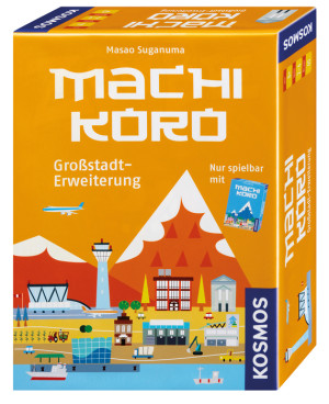 Machi Koro - Großstadt-Erweiterung Brettspiel ab 8 Jahren, für 2-4 Spieler