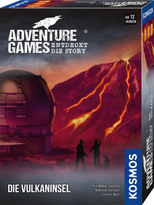 Adventure Games - Die Vulkaninsel Brettspiel ab 12 Jahren, für 1-4 Spieler