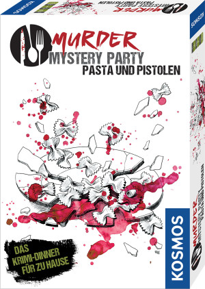 Murder Mystery Party - Pasta & Pistolen Brettspiel ab 16 Jahren, für 8-8 Spieler
