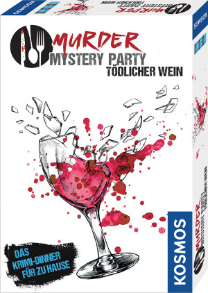 Murder Mystery Party - Tödlicher Wein Brettspiel ab 16 Jahren, für 6-8 Spieler