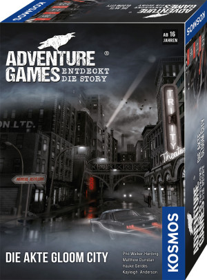 Adventure Games - Die Akte Gloom City Brettspiel ab 16 Jahren, für 1-4 Spieler