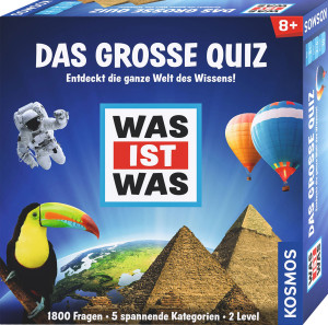 WAS IST WAS Das große Quiz Brettspiel ab 8 Jahren, für 2-4 Spieler
