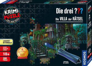 Krimi Puzzle: Die drei ??? - Die Villa der Rätsel Brettspiel ab 10 Jahren, für 1-1 Spieler
