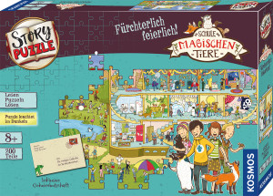 Story Puzzle: Die Schule der magischen Tiere - Fürchterlich feierlich! Brettspiel ab 8 Jahren, für 1 Spieler