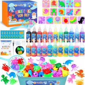 Zestaw zabawek wodnych 53 sztuki magiczny żel slime do wody żel 22 KOLORY