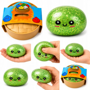 Gniotek PIERÓG dumpling XXL brokatowy BAO pierożek antystresowy SQUISHY
