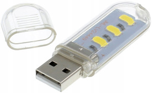 Lampka nocna 3 led usb LAPTOP pendrive POWERBANK