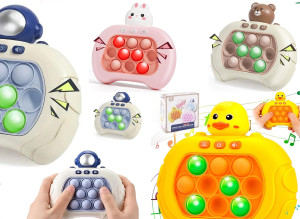 Gra zręcznościowa na baterie Push POP IT pop it elektroniczna 4 MODELE