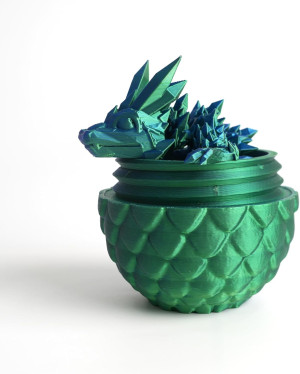 Smok w jajku figurka 3d drukarka kameleon 15 cm