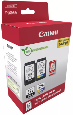Tusze Canon PG-575 Czarny + CL-576 Kolor (Komplet)
