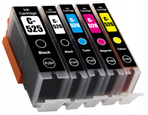Tusze Canon PGI-525 CLI-526 zamienniki (Komplet)
