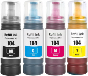 Tusze Epson 104 zamienniki (Komplet)