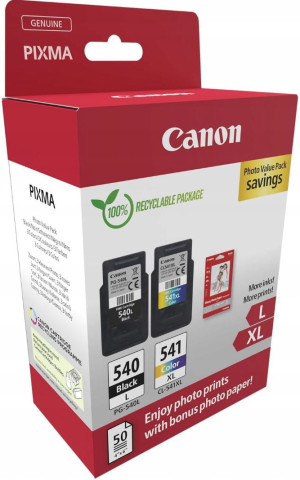 Tusze Canon PG-540L Czarny + CL-541 XL Kolor (Komplet)