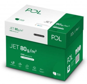 Papier ksero A4/80g Poljet - Karton 5x ryza (2500 arkuszy)