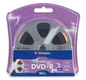 Verbatim 4.7GB 8x Digital Movie DVD+R, 10szt. Blister