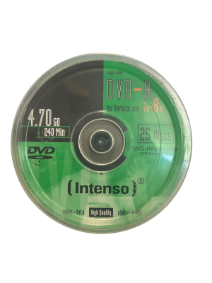 Płyty Intenso DVD-R 4,7GB 8x 25sztuk