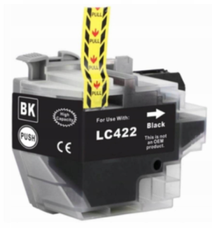 Tusz Brother LC-422 BK XL zamiennik - 3000 stron (Czarny)
