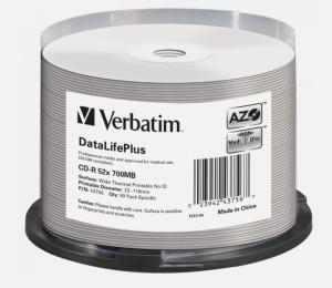 Verbatim CD-R 700 MB 52x 50 szt. Thermal printable (43756)