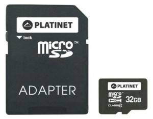 Karta Platinet MicroSDHC 32 GB Class 10 z adapterem
