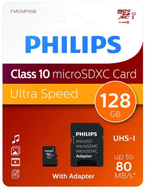 Karta Philips MicroSDXC 128 GB Class 10 UHS-I/U1