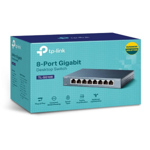 TP-Link 8p TL-SG108 Metal (8x10/100/1000Mbit)