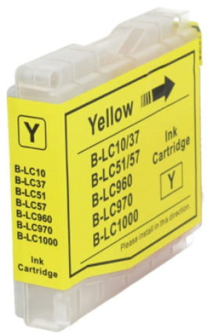 Tusz Brother LC-1000 XL zamiennik (Żółty)