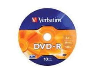 Płyty Verbatim DVD-R 4,7GB 16x 120min 10 sztuk