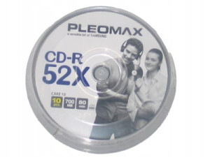 Płyty PLEOMAX CD-R 700MB 52x 80min 10 sztuk