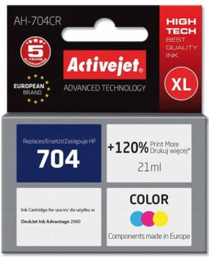 Tusz ActiveJet do HP 704 XL (Kolor)
