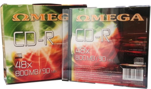 Płyty OMEGA CD-R 800MB 10szt. 90min Slim Case