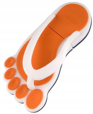 Pendrive 4GB Tracer Slippers USB 2.0 pomarańczowy