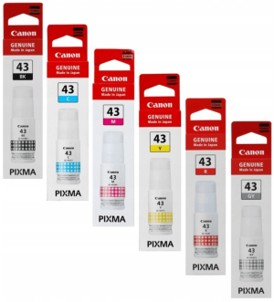 Tusze Canon GI-43 - 8000 stron (Komplet)