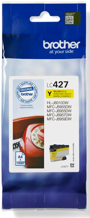 Tusz Brother LC-427Y - 1500 stron (Żółty)
