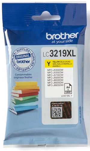 Tusz Brother LC-3219Y XL - 1500 stron (Żółty)